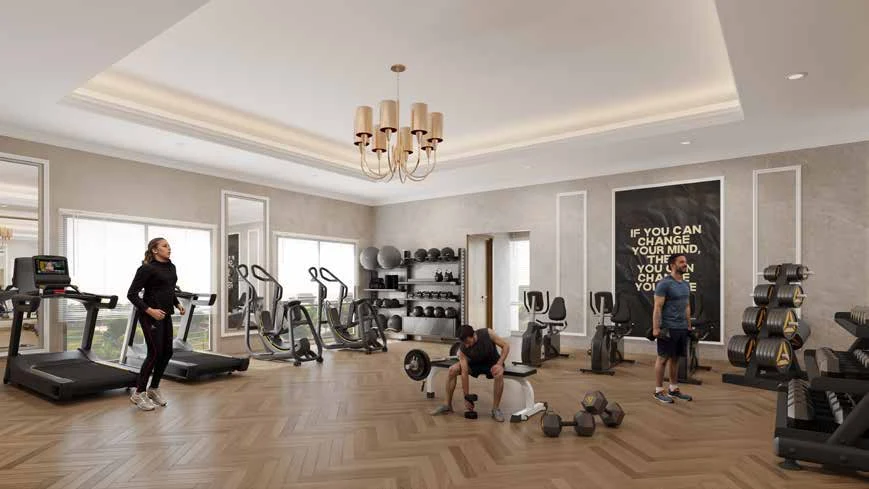 Developer’s visualisation of gymnasium at The Sarayu